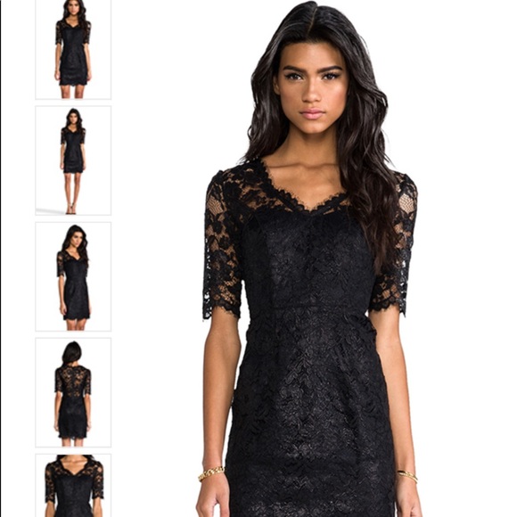 Shoshanna Dresses & Skirts - Shoshanna Black Lace Daria Dress Sz. 2